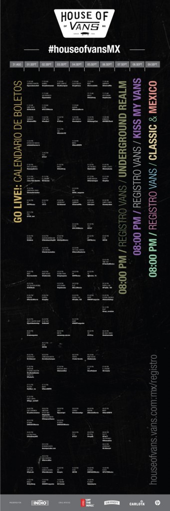 calendario Vans