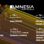 Amnesia Milán presenta sus próximos eventos con un line up de vértigo